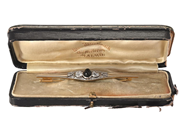 Jewellery - BROOCH, 18K gold/platinum - View 4