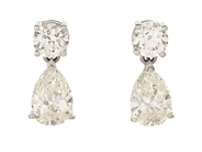 Jewellery, EARRINGS, 18K white gold, in auction: Important jewellery – Saturday 29 November