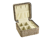 Jewellery extras - JEWELLERY BOX, brown patterned fabric - View 2