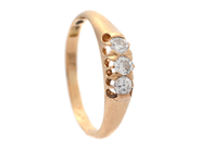 Jewellery, THREE STONE RING, 18K gold, in auction: Lilla jewellery – Tuesday 2 December