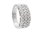 Jewellery - ETERNITY RING, 18K white gold - View 1