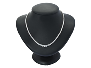 Jewellery - RIVIERE NECKLACE, 18K white gold - View 2