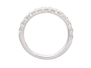 Jewellery - ETERNITY RING, 18K white gold with 13 brilliant cut diamonds 0,65 ctw - View 2