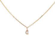 Jewellery - SOLITAIRE NECKLACE, 18K gold - View 1