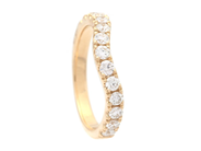 Jewellery - JACKET RING, 18K gold with 13 brilliant cut diamonds 0,65 ctw - View 1