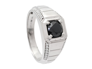 Jewellery - GENTLEMEN RING, 18K white gold - View 1