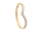 Jewellery - JACKET RING, 18K gold with 17 brilliant cut diamonds 0,24 ctw - View 1