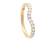 Jewellery - JACKET RING, 18K gold with 15 brilliant cut diamonds 0,42 ctw - View 1