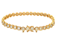 Jewellery - TENNIS BRACELET, 14K gold - View 2