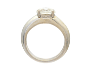 Jewellery - SOLITAIRE RING, 14K white gold - View 2