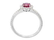Jewellery - RING, 18K white gold with oval ruby 1,04 ct - View 2