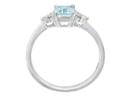 Jewellery - RING, 18K white gold with aquamarine 0,70 ctw - View 2