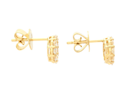 Jewellery - EARRINGS, 18K gold with 18 brilliant cut diamonds 0,71 ctw - View 2