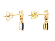 Jewellery - EARRINGS, 18K gold with blue sapphires 0,90 ctw - View 2