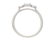 Jewellery - THREE STONE RING, 18K white gold - View 2