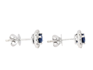 Jewellery - EARRINGS, 18K white gold with blue sapphires 0,76 ctw - View 2