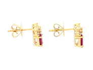 Jewellery - EARRINGS, 18K gold with oval rubies 0,87 ctw - View 2