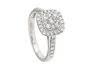 Jewellery, RING, 18K white gold, in auction: General – Tuesday 25 November