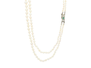 Jewellery - PEARL NECKLACE, clasp in 18K white gold - View 2