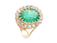 Jewellery - CLUSTER RING, 18K gold - View 1