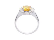 Jewellery - CLUSTER RING, 18K white gold - View 2