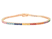 Jewellery - TENNIS BRACELET, 18K rose gold - View 1