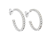 Jewellery - EARRINGS, 18K white gold - View 1