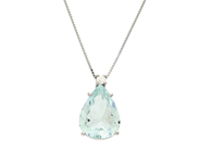 Jewellery - PENDANT WITH CHAIN, 18K white gold - View 1