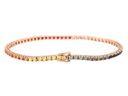 Jewellery - TENNIS BRACELET, 18K gold - View 2