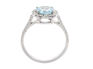 Jewellery - CLUSTER RING, 18K white gold - View 2