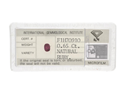 Gemstones - RUBY, oval-cut - View 1