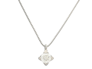 Jewellery - PENDANT/CHAIN, 18K white gold - View 1