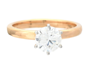 Jewellery - SOLITAIRE RING, 18K gold/white gold - View 3