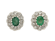 Jewellery, EARRINGS, 18K white gold, in auction: Lilla jewellery – Tuesday 18 November