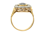 Jewellery - CLUSTER RING, 18K gold/platinum - View 2
