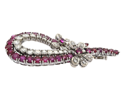 Jewellery - BROOCH, 18K white gold - View 2