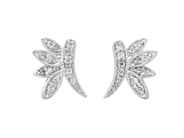 Jewellery - EARRINGS, 18K white gold with single cut diamonds 0,10 ctw - View 1