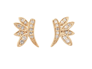 Jewellery - EARRINGS, 18K gold with single cut diamonds 0,10 ctw - View 1