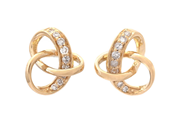 Jewellery - EARRINGS, 18K gold with single cut diamonds 0,08 ctw - View 1