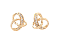 Jewellery - EARRINGS, 18K gold with single cut diamonds 0,08 ctw - View 1