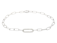 Jewellery - BRACELET, 18K white gold with single cut diamonds 0,14 ctw - View 1
