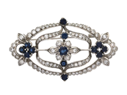 Jewellery - BROOCH, 18K white gold - View 1