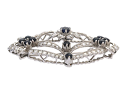 Jewellery - BROOCH, 18K white gold - View 2