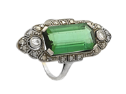 Jewellery, RING, platinum, in auction: Christmas – Saturday 13 December