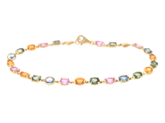 Jewellery - BRACELET, 18K gold with sapphires 7,57 ctw length 17 cm - View 1