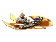 Jewellery - BROOCH, 18K gold - View 2