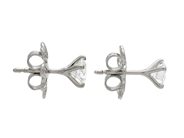 Jewellery - SOLITAIRE EARRINGS, 18K white gold - View 2