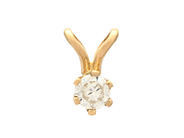 Jewellery, SOLITAIRE PENDANT, 14K gold, in auction: Lilla jewellery – Tuesday 18 November