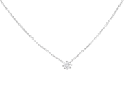 Jewellery - SOLITAIRE NECKLACE, 18K white gold - View 1