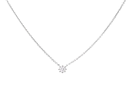 Jewellery - SOLITAIRE NECKLACE, 18K white gold - View 1